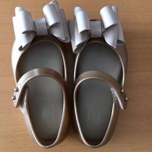 Mini Melissa Tiered bow Mary Jane toddler sandals