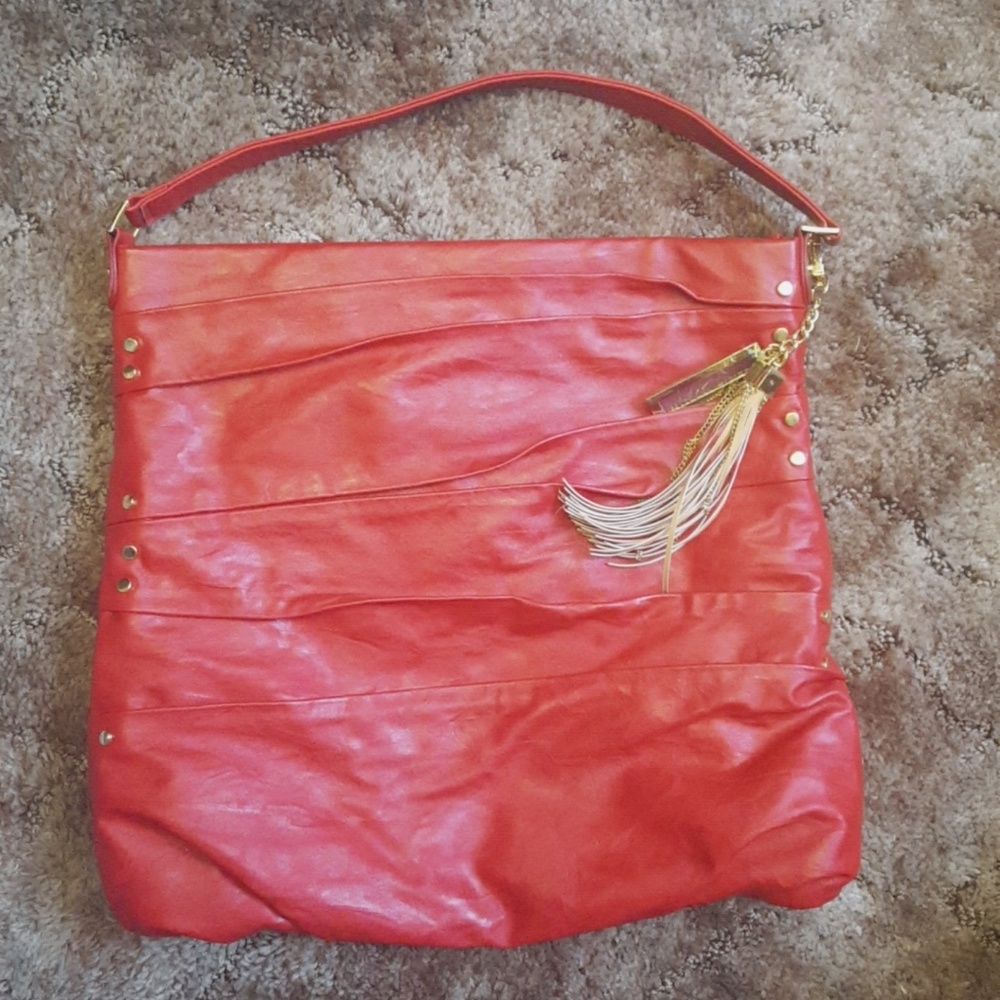 Red Oversized Braciano Bag