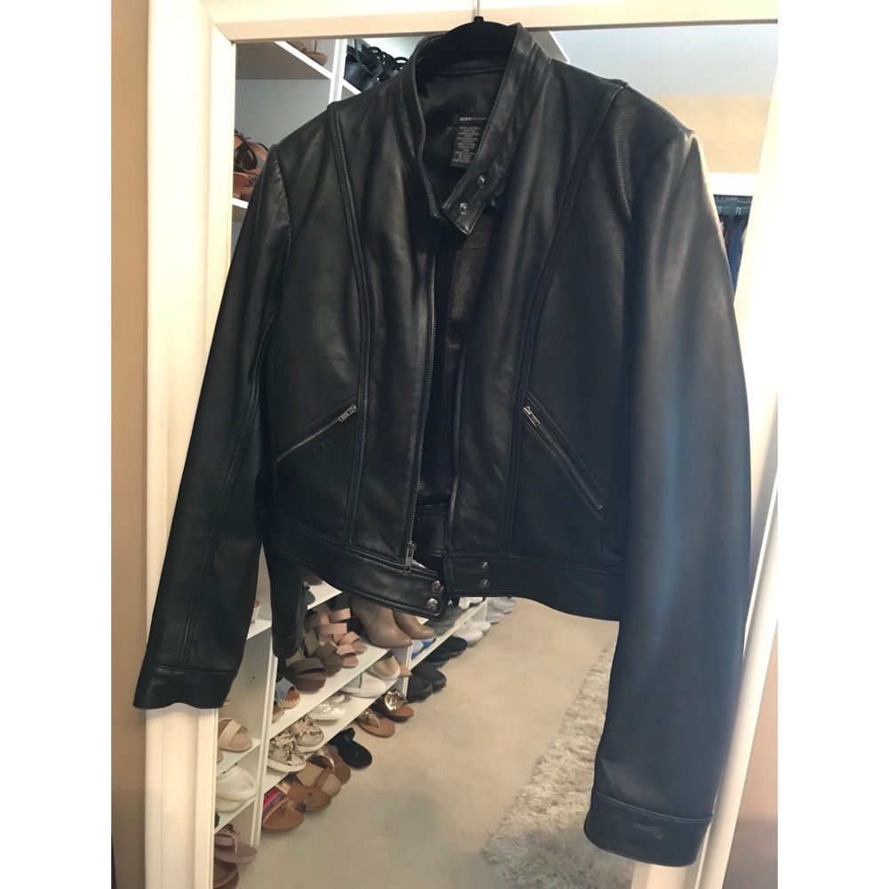 Beautiful Genuine Leather BCBG Jacket Sz12
