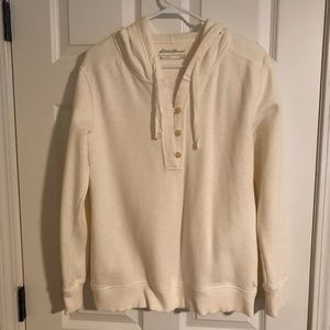 Eddie Bauer Outdoor Hoodie Cream Small