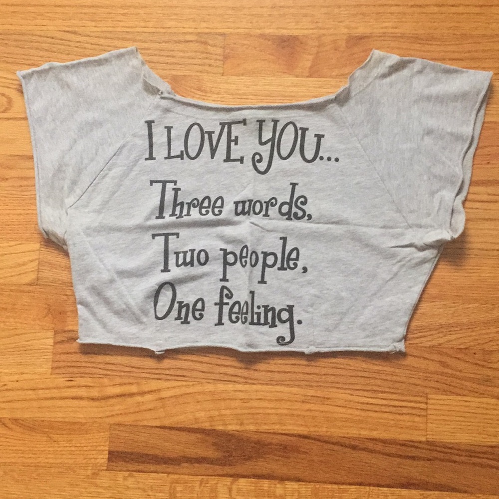 Gray Cropped Shirt