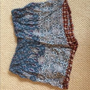 Boho themes flowy shorts
