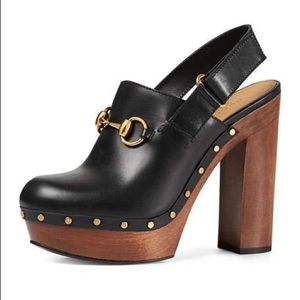 Gucci Horsbit Leather Clog Pump Practically New
