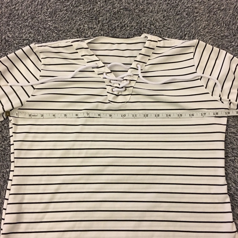 Boutique style, striped layering top - Picture 8 of 8