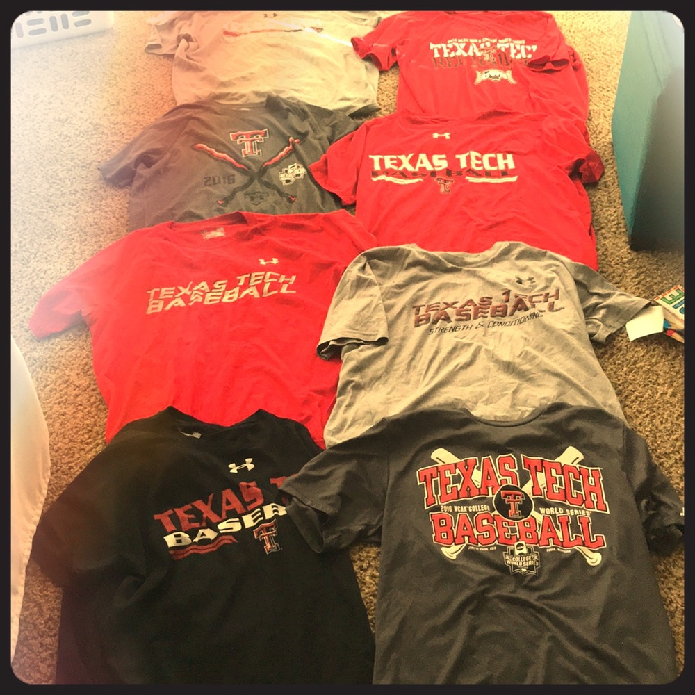 Texas tech baseball shirts