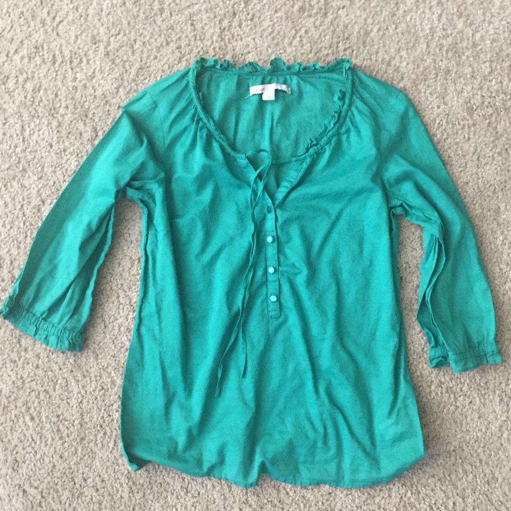 Old Navy ButtonUp blouse in Green