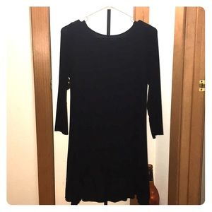 Black High Low Short Shirt Dress