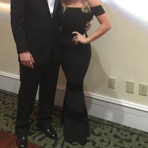 1HR SALE! Formal Mermaid Off  Shoulder Gown Dress