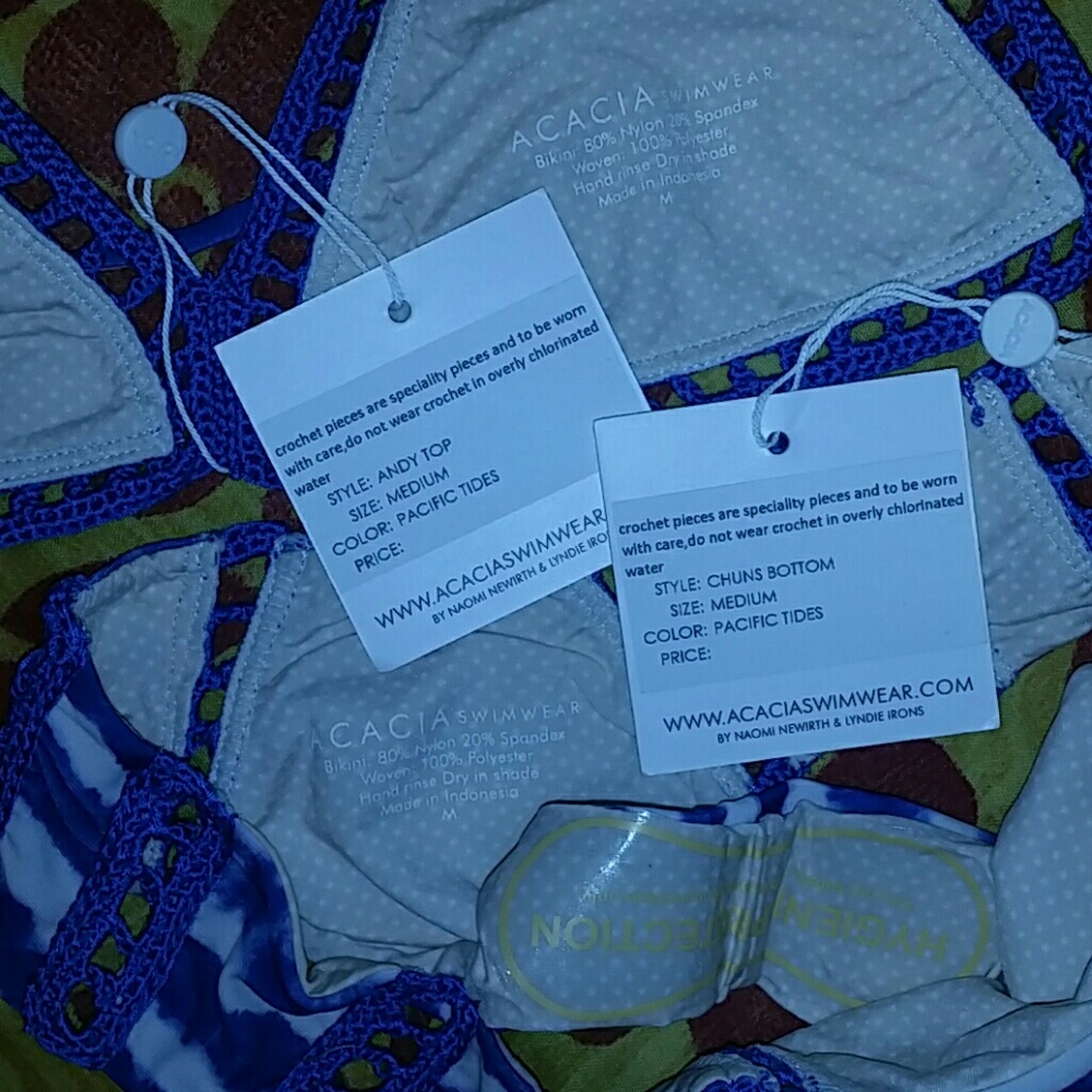 New acacia bikini set pacific tides andy Chun's M - Picture 5 of 6