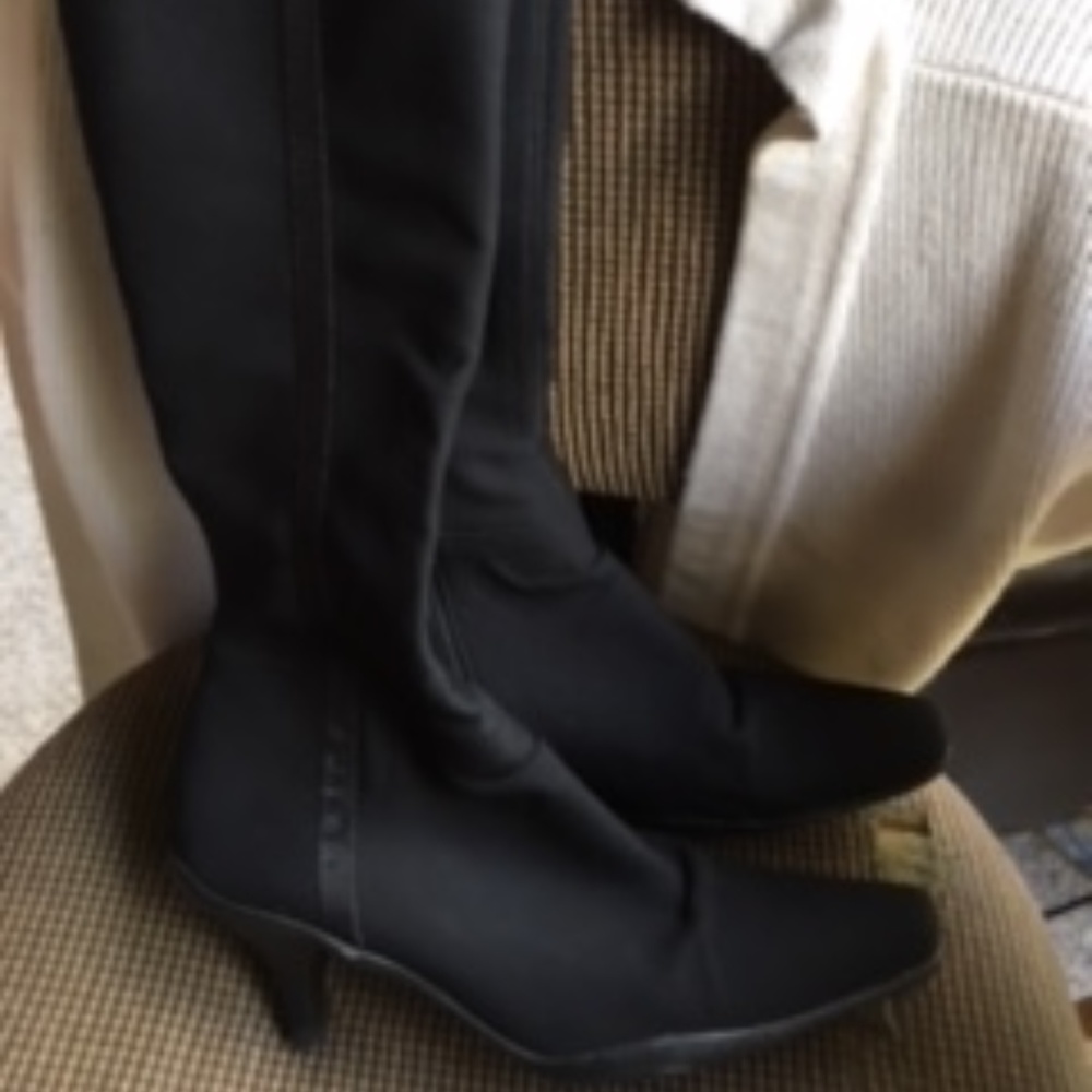 Prada Black fabric boots