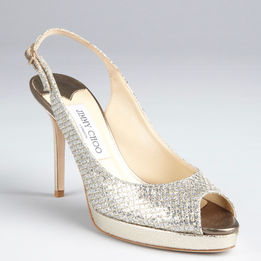 SOLD Jimmy Choo Nova 85 Slingbacks Sz 38.5