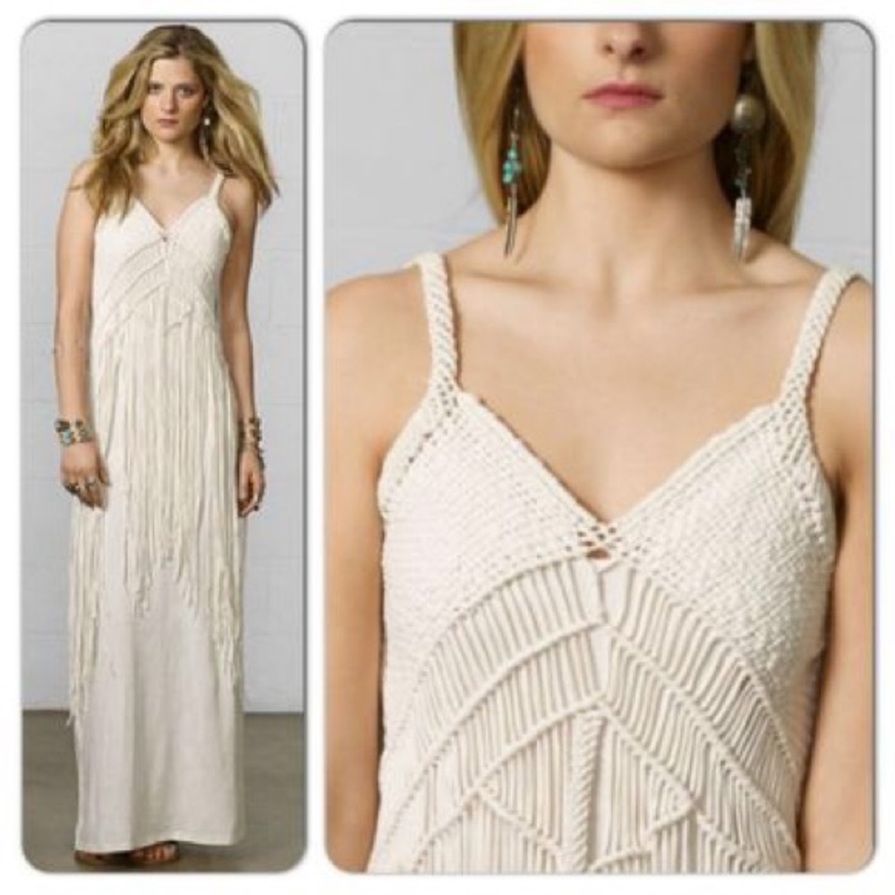 White Denim & Supply Ralph Lauren Fringe Dress