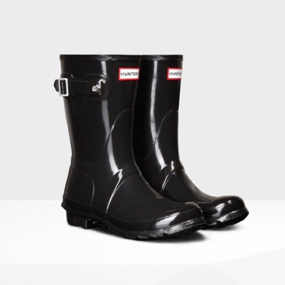 Authentic Hunter Short Gloss Rainboots