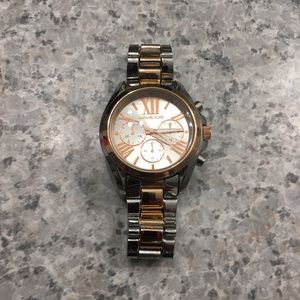 Michael Kors Watch - Rose Gold and Steel Silver