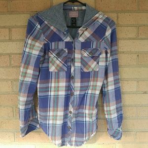 Cute Billabong Hooded Button Down
