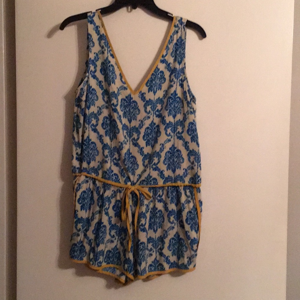 Blue and Yellow Romper