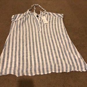 Summer stripped tunic
