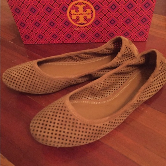 NWT Tory Burch Jesse suede flats - Picture 1 of 3