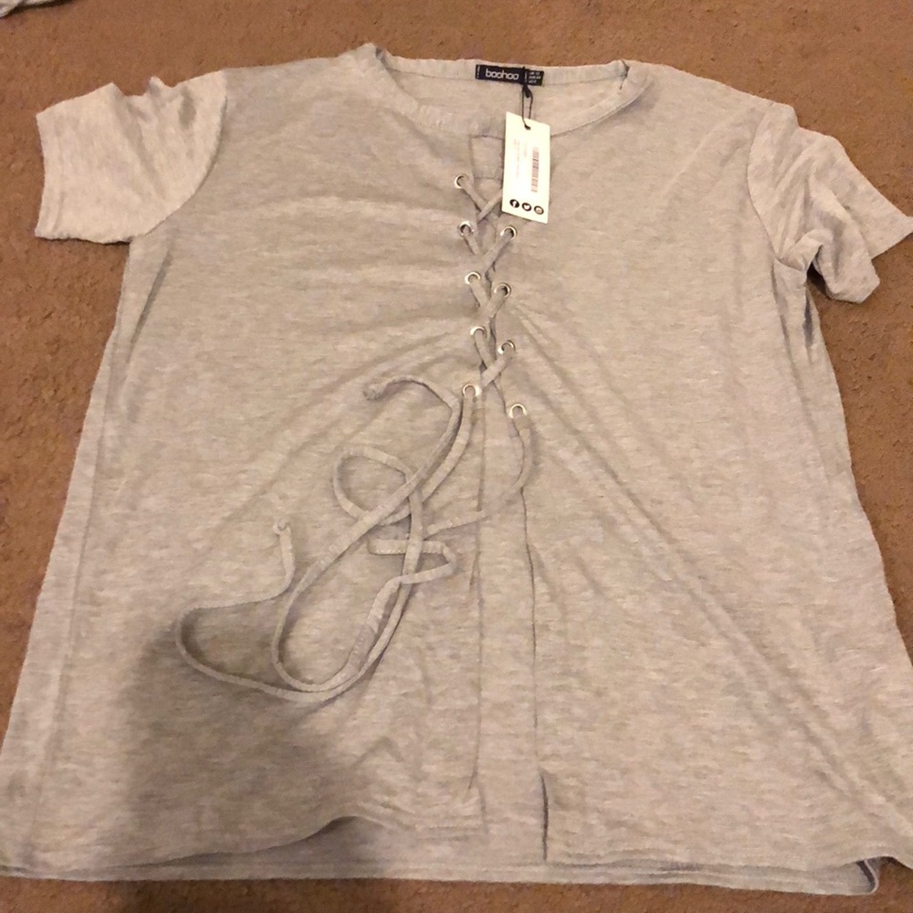 Top with lace in the front