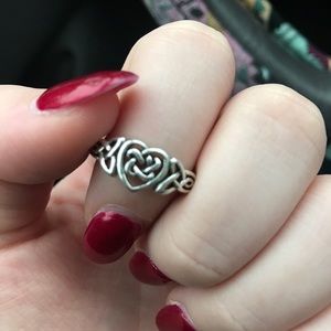 Irish heart ring size 8