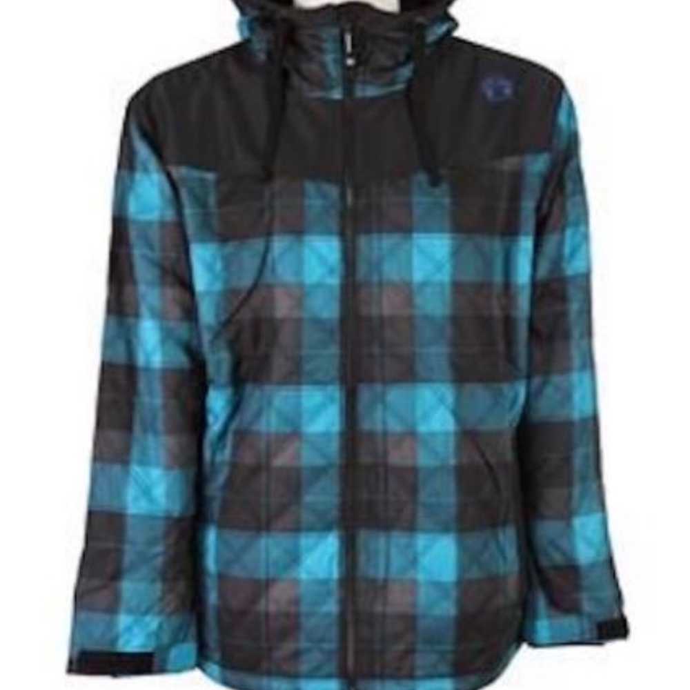 SESSIONS 'Back Country Plaid' Snowboard Jacket Nwt
