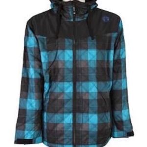SESSIONS 'Back Country Plaid' Snowboard Jacket Nwt
