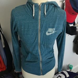 nike blue zip up