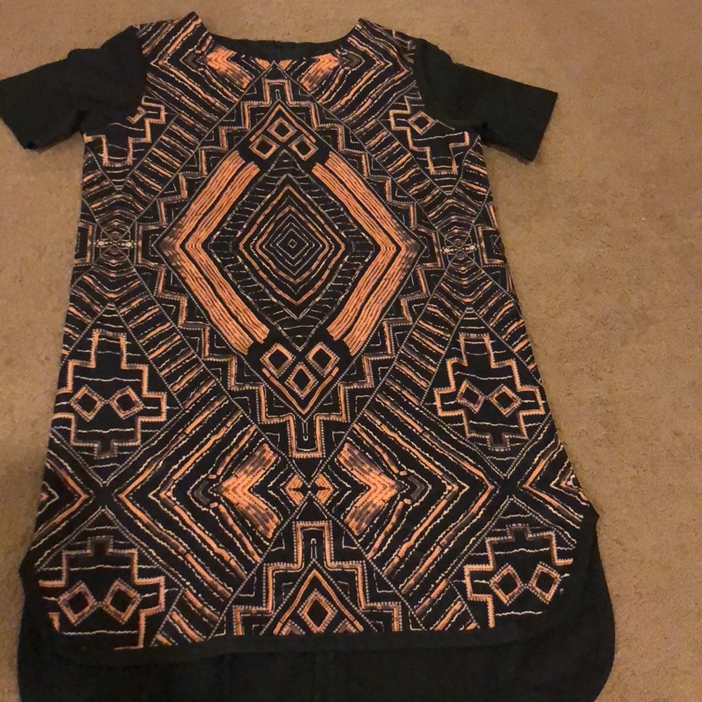 Print mini dress