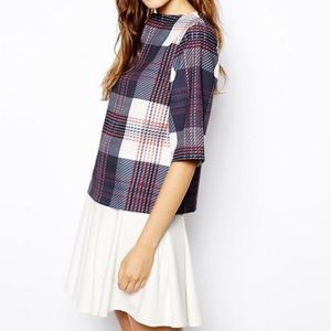 ASOS Plaid Blouse