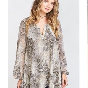 EUC MuMu Jamie Tunic in Sandy Snake