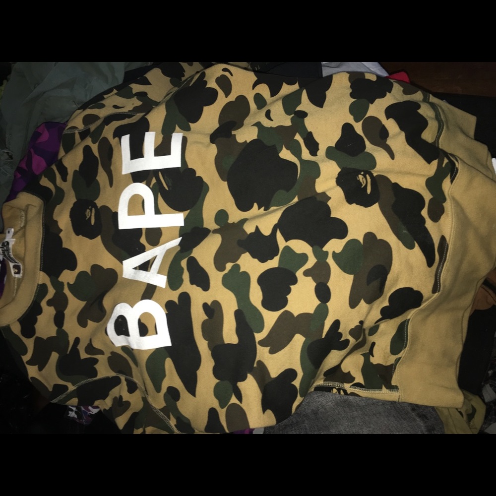Bape camo sweater