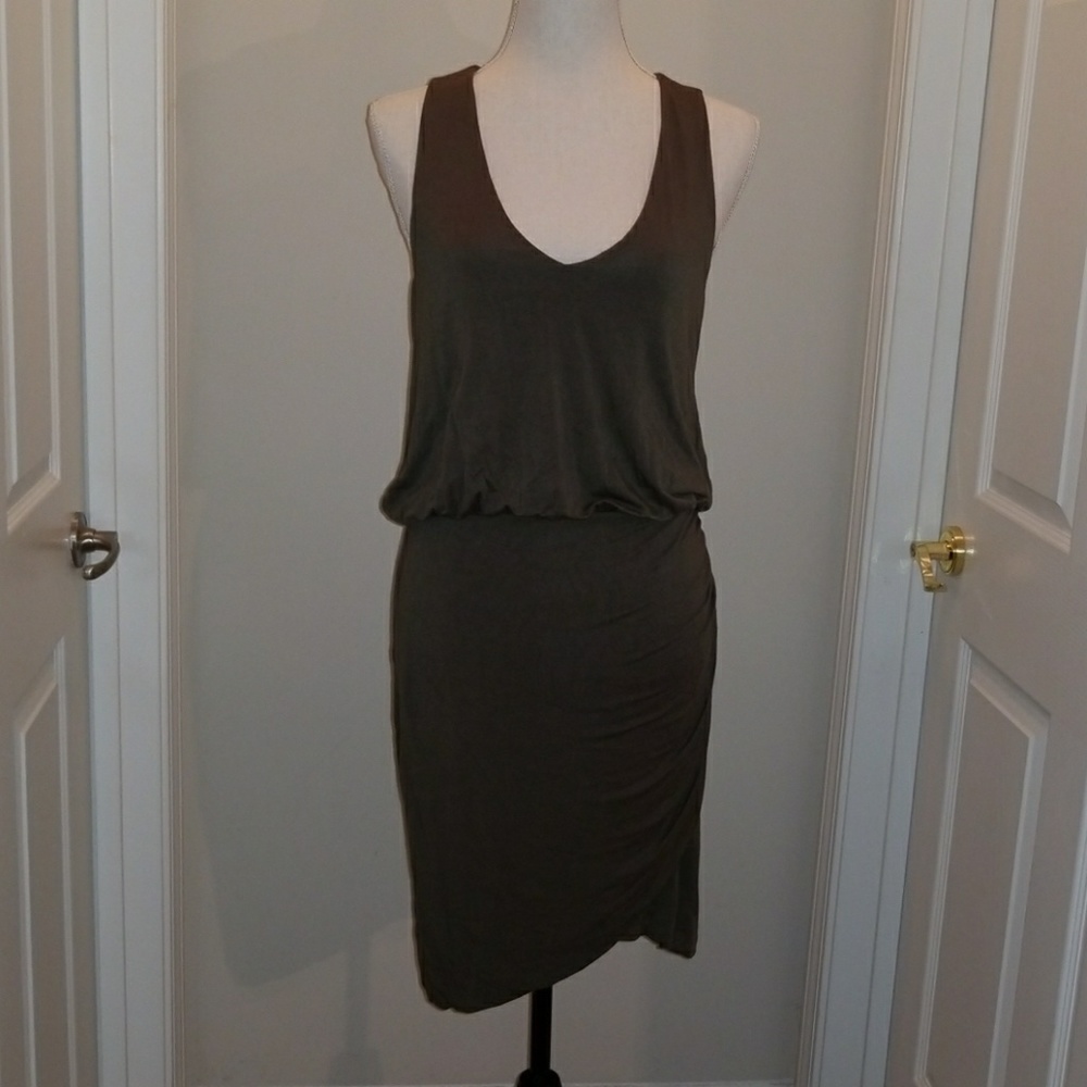 Casual Ruched Knit Dress