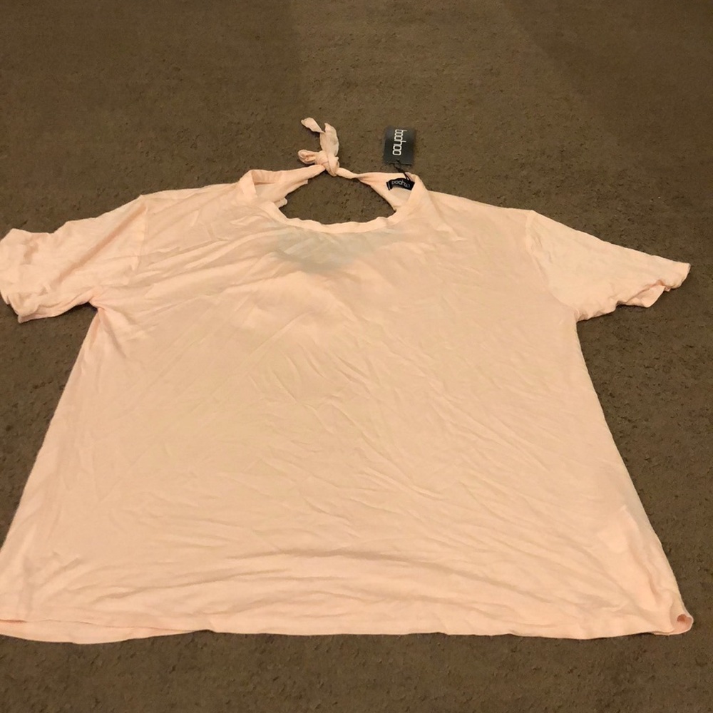 Flow-y oink top with back cutout