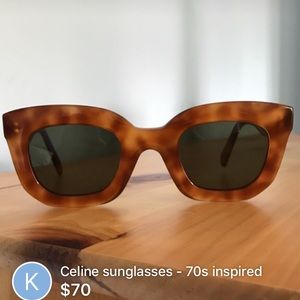 Celine Accessories - Celine tortoise shell wayfarer sunglasses Celine Accessories - Celine tortoise shell wayfarer sunglasses