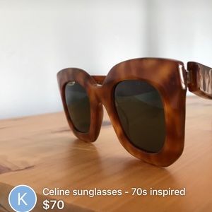 Celine Accessories - Celine tortoise shell wayfarer sunglasses Celine Accessories - Celine tortoise shell wayfarer sunglasses