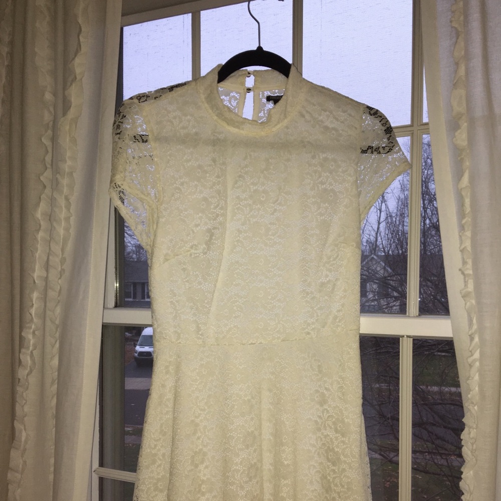 White lace dress