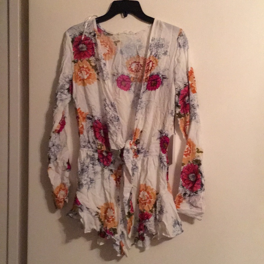 Long Sleeve Floral Romper