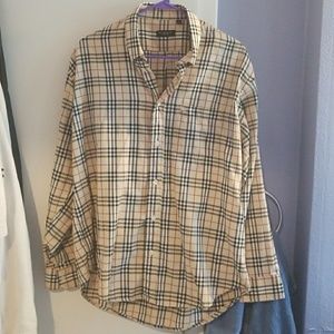 Burberry London plaid button down