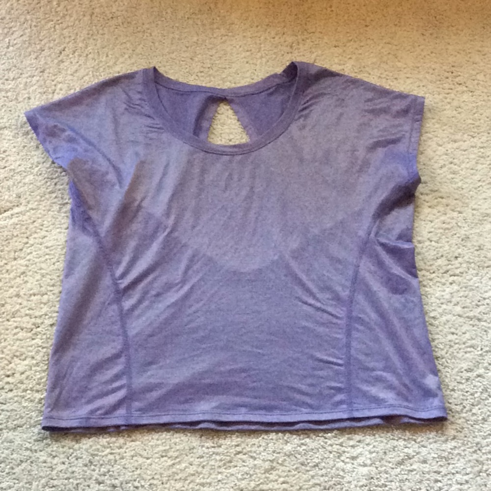 Purple lululemon short sleeve shirt