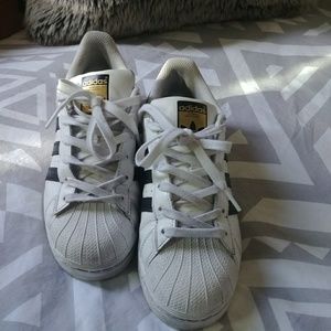 Black and white Superstar adidas