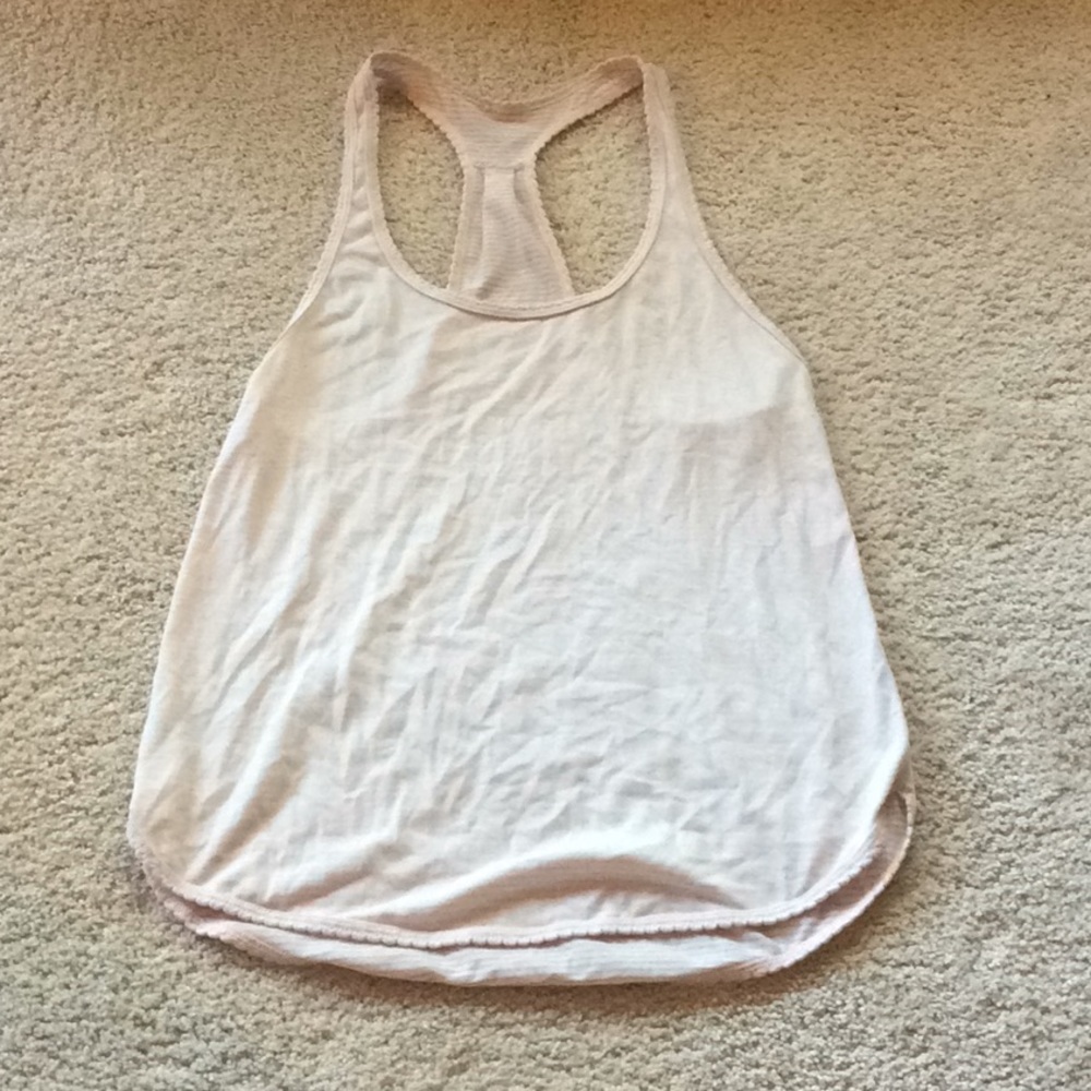 Pink lululemon tank top