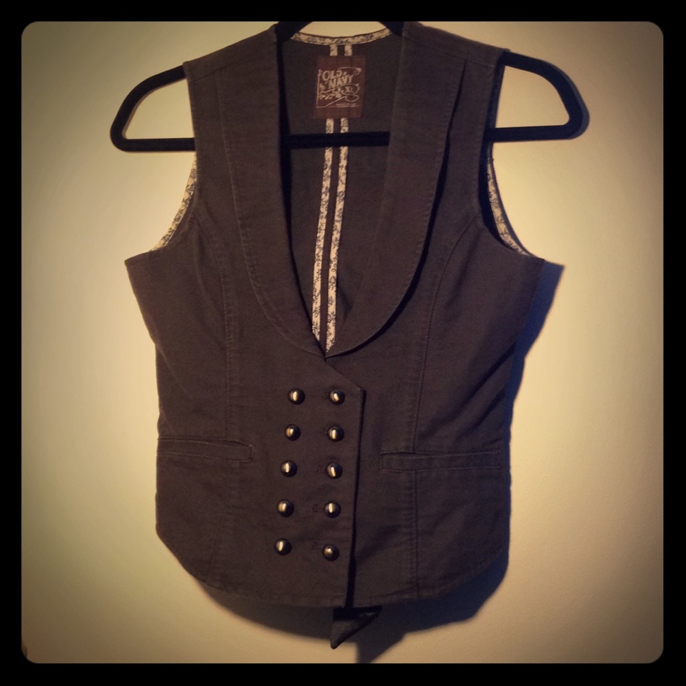 Brown cotton vest
