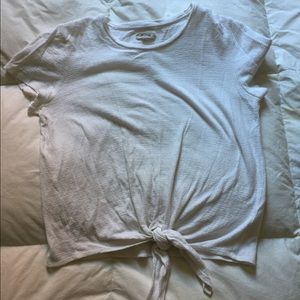 Madewell Tie Front Top