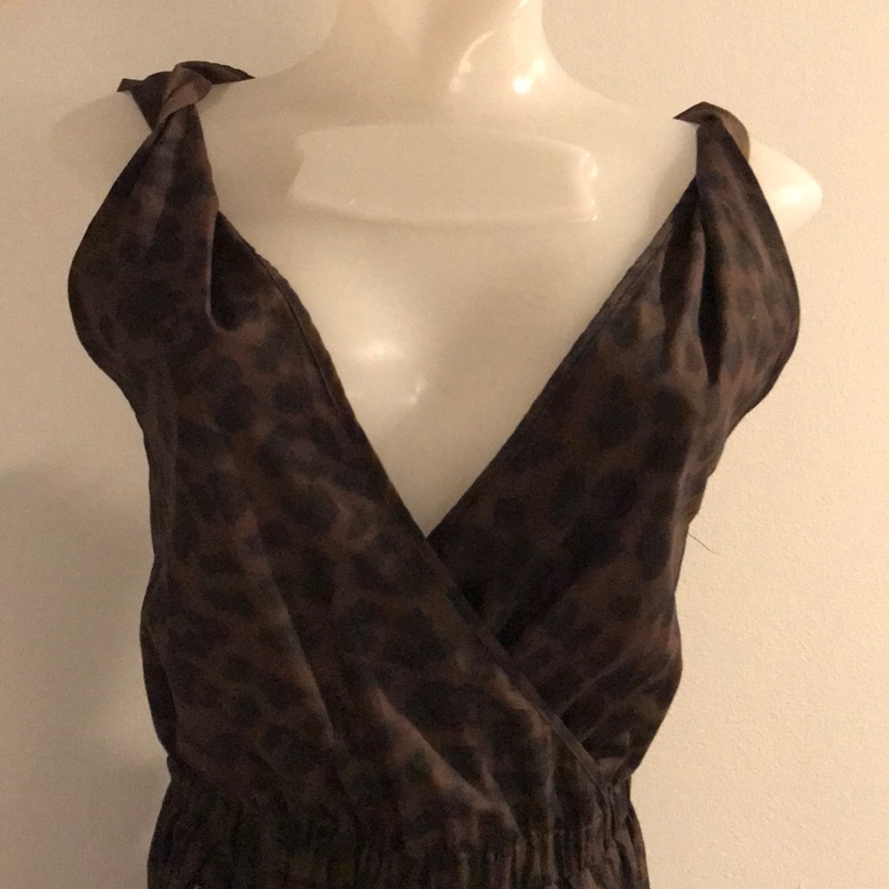 Australian boutique playsuit in chocolate leopard