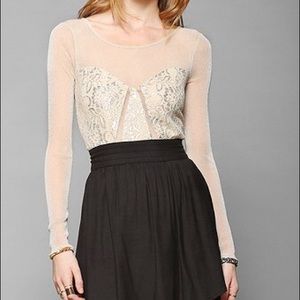 Urban Outfitters Gold Crop Top