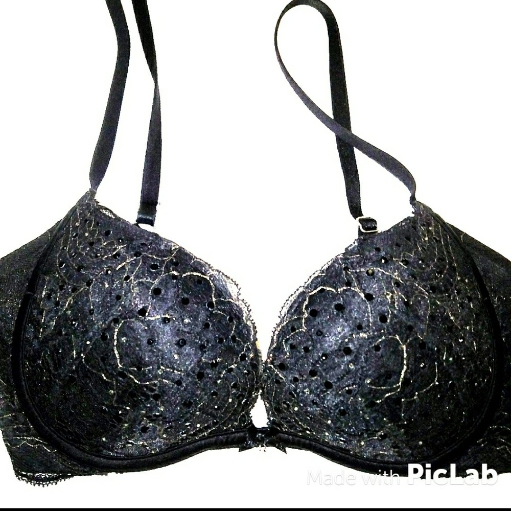 Victoria's secret bra Beaded Lace 32B black sexy