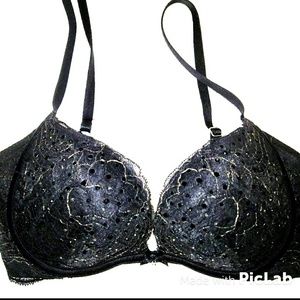 Victoria's secret bra Beaded Lace 32B black sexy