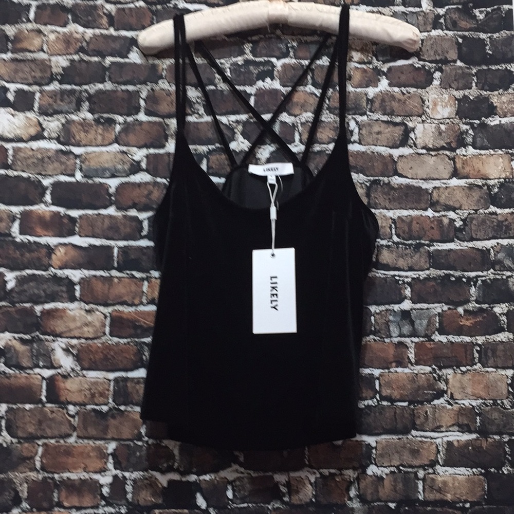 Likely Morgan top sleeveless crop top size S