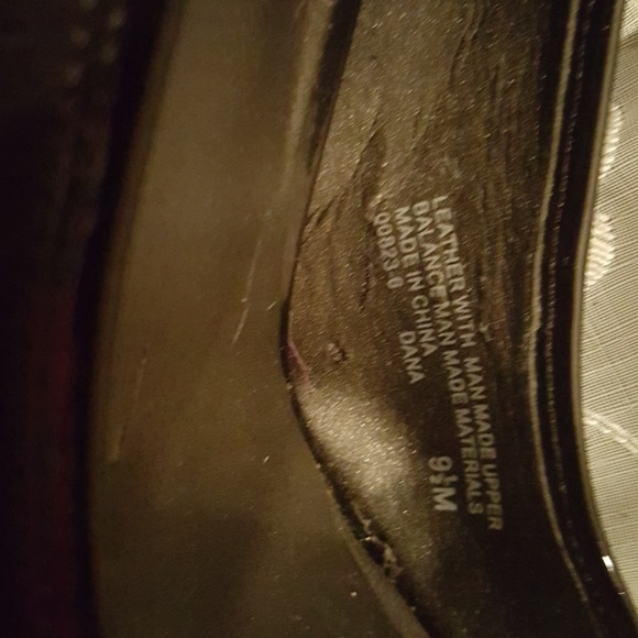 Leather and suede black heels - Picture 6 of 6