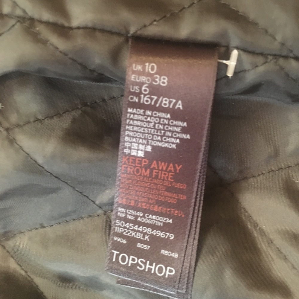 Toshop Vegan Black Leather jacket, 6 - Picture 6 of 6